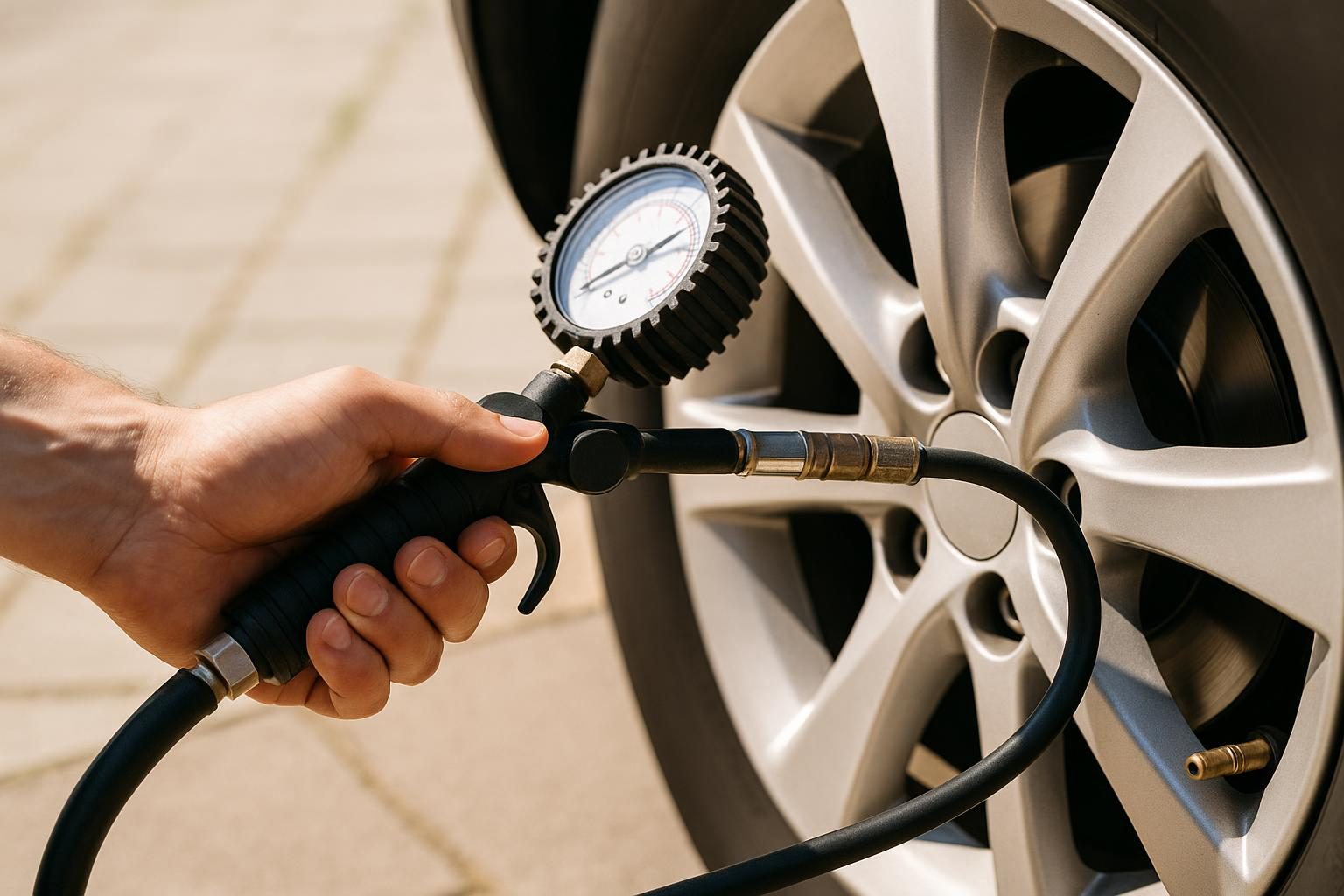 Reifen richtig aufpumpen: Schritt für Schritt an der Tankstelle